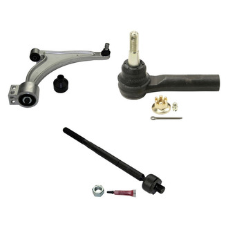 MOOG® - Front Passenger Side Lower Control Arm with Ball Joint and Tie Rod End Kit