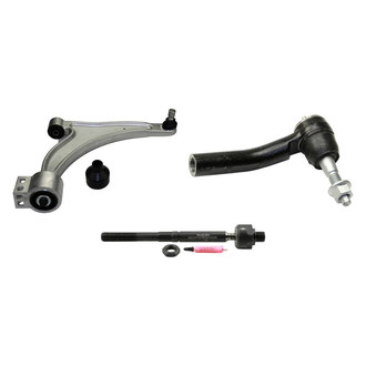 MOOG® - Front Passenger Side Lower Control Arm with Ball Joint and Tie Rod End Kit