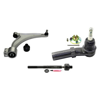 MOOG® - Front Passenger Side Lower Control Arm with Ball Joint and Tie Rod End Kit