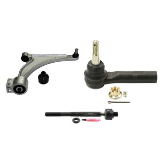 MOOG® - Front Passenger Side Lower Control Arm with Ball Joint and Tie Rod End Kit