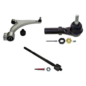 MOOG® - Front Passenger Side Lower Control Arm with Ball Joint and Tie Rod End Kit
