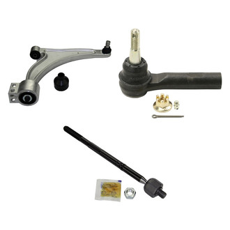 MOOG® - Front Passenger Side Lower Control Arm with Ball Joint and Tie Rod End Kit