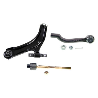 MOOG® - Front Passenger Side Lower Control Arm with Ball Joint and Tie Rod End Kit