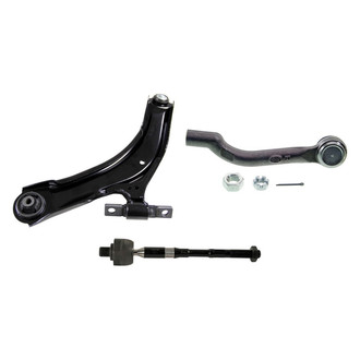 MOOG® - Front Passenger Side Lower Control Arm with Ball Joint and Tie Rod End Kit