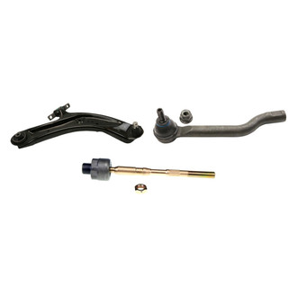 MOOG® - Front Passenger Side Lower Control Arm with Ball Joint and Tie Rod End Kit