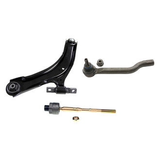 MOOG® - Front Passenger Side Lower Control Arm with Ball Joint and Tie Rod End Kit