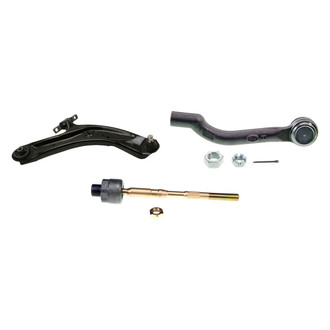 MOOG® - Front Passenger Side Lower Control Arm with Ball Joint and Tie Rod End Kit