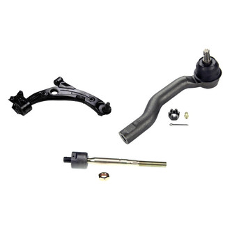 MOOG® - Front Passenger Side Lower Control Arm with Ball Joint and Tie Rod End Kit
