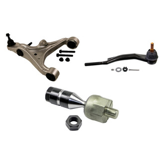 MOOG® - Front Passenger Side Lower Control Arm with Ball Joint and Tie Rod End Kit