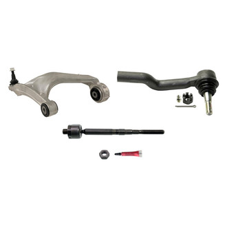 MOOG® - Front Passenger Side Lower Control Arm with Ball Joint and Tie Rod End Kit