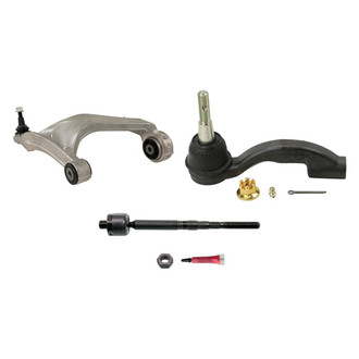 MOOG® - Front Passenger Side Lower Control Arm with Ball Joint and Tie Rod End Kit