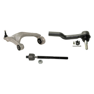 MOOG® - Front Passenger Side Lower Control Arm with Ball Joint and Tie Rod End Kit