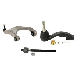 MOOG® - Front Passenger Side Lower Control Arm with Ball Joint and Tie Rod End Kit