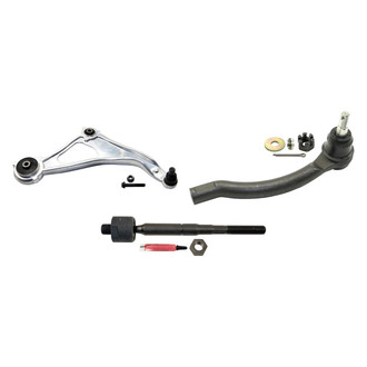 MOOG® - Front Passenger Side Lower Control Arm with Ball Joint and Tie Rod End Kit