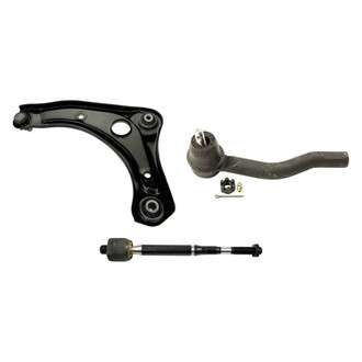 MOOG® - Front Passenger Side Lower Control Arm with Ball Joint and Tie Rod End Kit