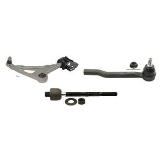 MOOG® - Front Passenger Side Lower Control Arm with Ball Joint and Tie Rod End Kit