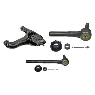 MOOG® - Front Passenger Side Lower Control Arm with Ball Joint and Tie Rod End Kit