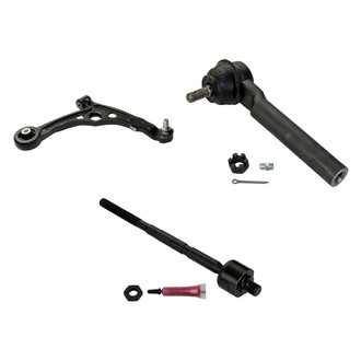 MOOG® - Front Passenger Side Lower Control Arm with Ball Joint and Tie Rod End Kit