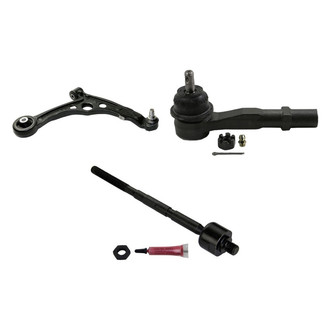 MOOG® - Front Passenger Side Lower Control Arm with Ball Joint and Tie Rod End Kit