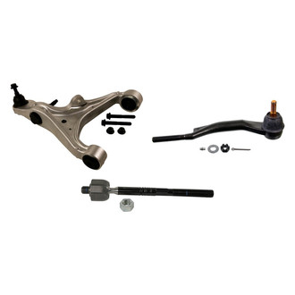 MOOG® - Front Passenger Side Lower Control Arm with Ball Joint and Tie Rod End Kit