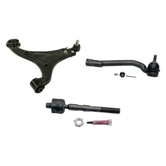 MOOG® - Front Passenger Side Lower Control Arm with Ball Joint and Tie Rod End Kit