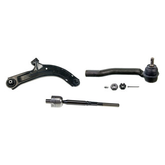 MOOG® - Front Passenger Side Lower Control Arm with Ball Joint and Tie Rod End Kit