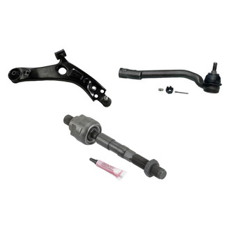 MOOG® - Front Passenger Side Lower Control Arm with Ball Joint and Tie Rod End Kit