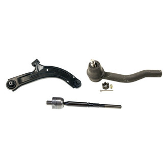 MOOG® - Front Passenger Side Lower Control Arm with Ball Joint and Tie Rod End Kit