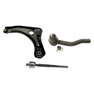 MOOG® - Front Passenger Side Lower Control Arm with Ball Joint and Tie Rod End Kit