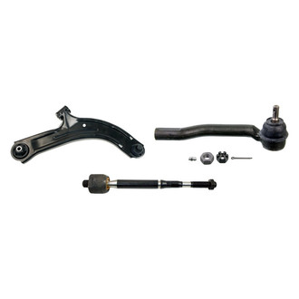 MOOG® - Front Passenger Side Lower Control Arm with Ball Joint and Tie Rod End Kit