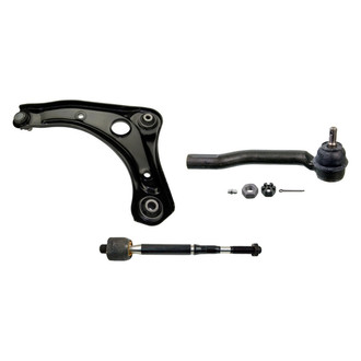 MOOG® - Front Passenger Side Lower Control Arm with Ball Joint and Tie Rod End Kit