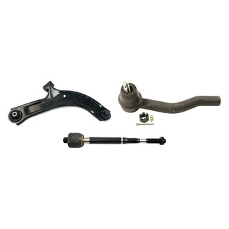 MOOG® - Front Passenger Side Lower Control Arm with Ball Joint and Tie Rod End Kit