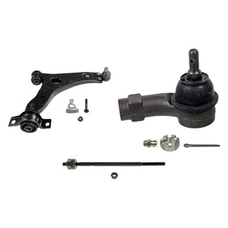 MOOG® - Front Passenger Side Lower Control Arm with Ball Joint and Tie Rod End Kit