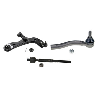 MOOG® - Front Passenger Side Lower Control Arm with Ball Joint and Tie Rod End Kit