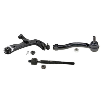 MOOG® - Front Passenger Side Lower Control Arm with Ball Joint and Tie Rod End Kit