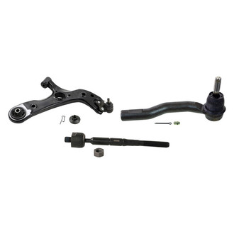 MOOG® - Front Passenger Side Lower Control Arm with Ball Joint and Tie Rod End Kit
