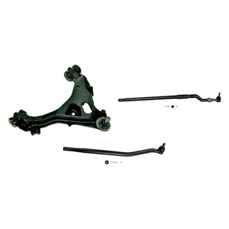MOOG® - Front Passenger Side Lower Control Arm with Ball Joint and Tie Rod End Kit