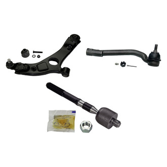 MOOG® - Front Passenger Side Lower Control Arm with Ball Joint and Tie Rod End Kit