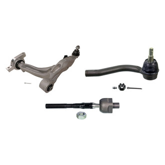 MOOG® - Front Passenger Side Lower Control Arm with Ball Joint and Tie Rod End Kit