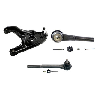 MOOG® - Front Passenger Side Lower Control Arm with Ball Joint and Tie Rod End Kit