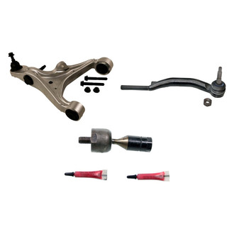 MOOG® - Front Passenger Side Lower Control Arm with Ball Joint and Tie Rod End Kit