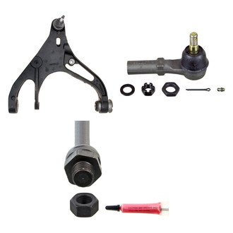 MOOG® - Front Passenger Side Lower Control Arm with Ball Joint and Tie Rod End Kit