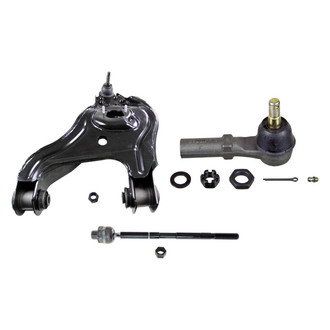 MOOG® - Front Passenger Side Lower Control Arm with Ball Joint and Tie Rod End Kit