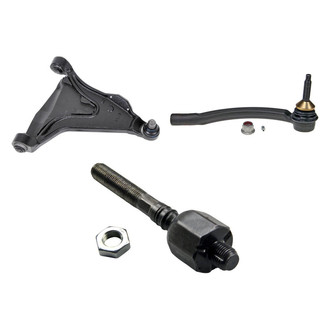 MOOG® - Front Passenger Side Lower Control Arm with Ball Joint and Tie Rod End Kit