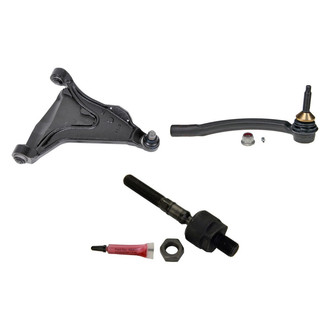 MOOG® - Front Passenger Side Lower Control Arm with Ball Joint and Tie Rod End Kit