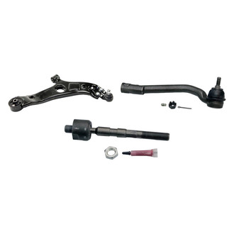 MOOG® - Front Passenger Side Lower Control Arm with Ball Joint and Tie Rod End Kit