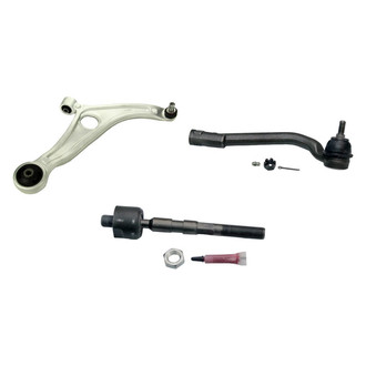 MOOG® - Front Passenger Side Lower Control Arm with Ball Joint and Tie Rod End Kit