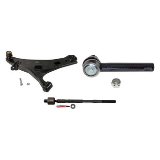 MOOG® - Front Passenger Side Lower Control Arm with Ball Joint and Tie Rod End Kit