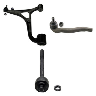 MOOG® - Front Passenger Side Lower Control Arm with Ball Joint and Tie Rod End Kit
