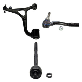 MOOG® - Front Passenger Side Lower Control Arm with Ball Joint and Tie Rod End Kit